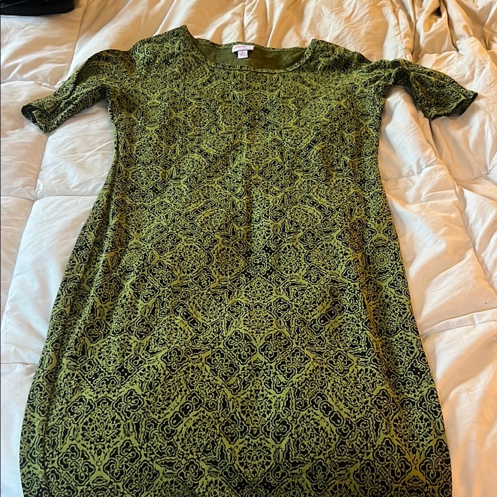 Green Patterned Dress